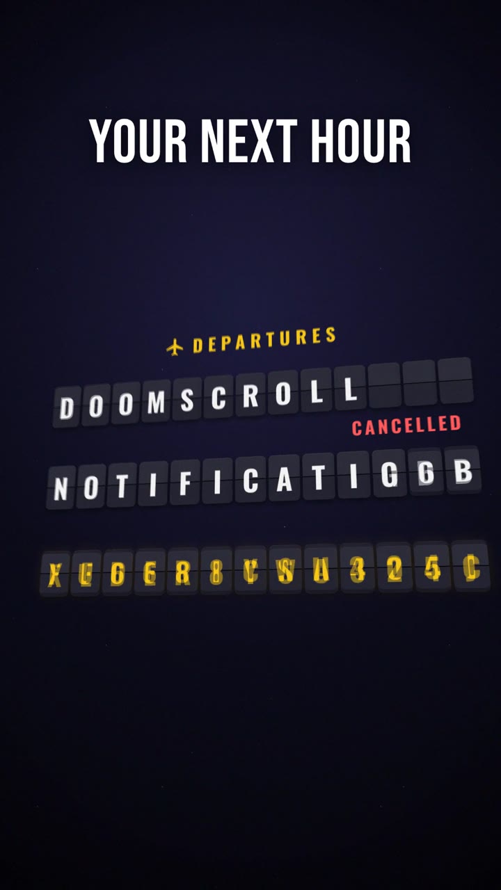 FocusFlight ad, motion graphics